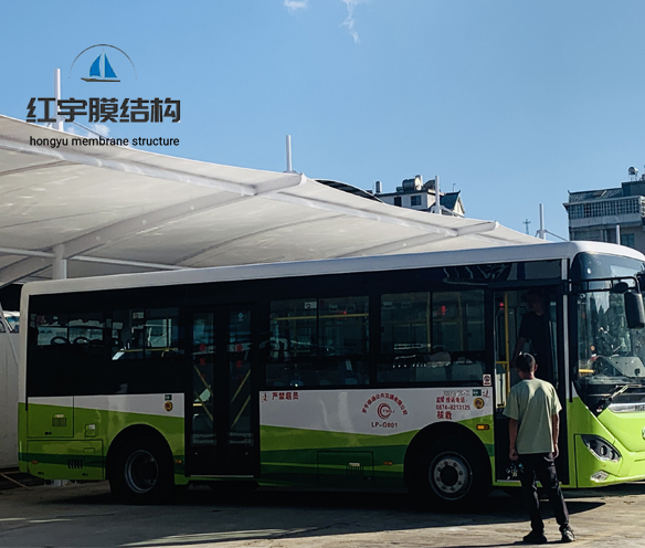 公交車充電樁雨棚